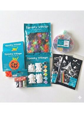 Spooky Village Kid Friendly Halloween Arts and Crafts Bundle Party Pack